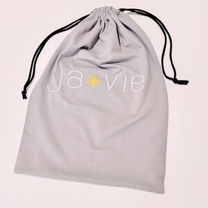 Ja-Vie Grey Embroidered Drawstring Stretchy Dust Bag 15”x11”